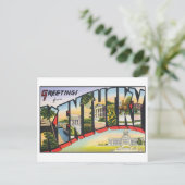 Vintage Kentucky Briefkaart (Staand voorkant)