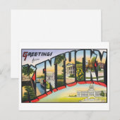 Vintage Kentucky Briefkaart (Voorkant / Achterkant)