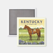 Vintage Kentucky Magneet (Voorkant / Achterkant)