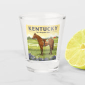 Vintage Kentucky Shot Glas (Voorkant)