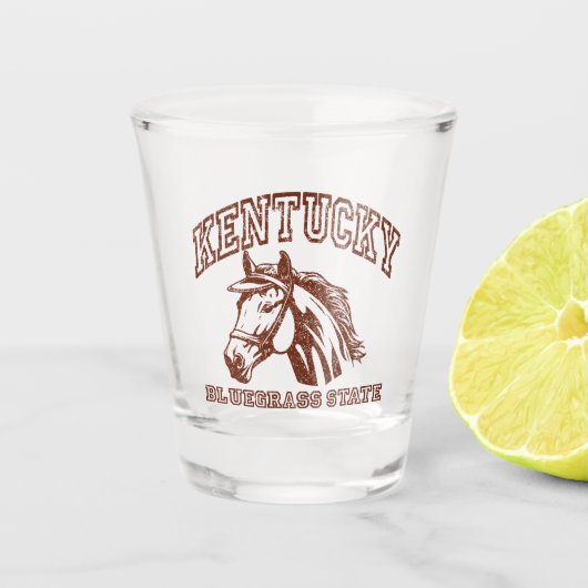 Vintage Kentucky Shot Glas (Voorkant)