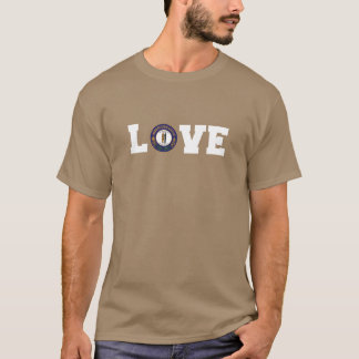 Vintage Kentucky Staatszegel Liefde Actief T-shirt