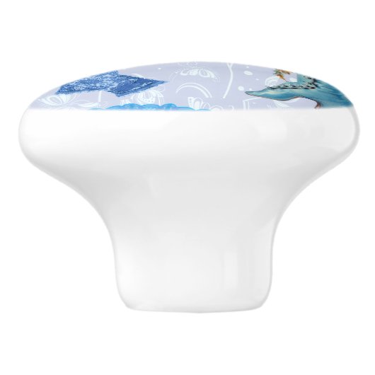 Vintage Keramische Knop (Zijkant)