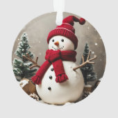 Vintage Kerst - Acryl Ornament (achterkant)