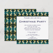 Vintage Kerst, Angel Shining Star Pattern Kaart (Voorkant / Achterkant)