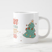 Vintage Kerst Baby Het is koud buiten Mok (Rechts)