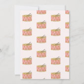 Vintage Kerst Baby shower Uitnodiging (Achterkant)