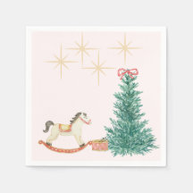 Vintage Kerst Baby shower Uitnodiging