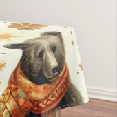 Vintage Kerst Beer Tafelkleed (Voorbeeld)