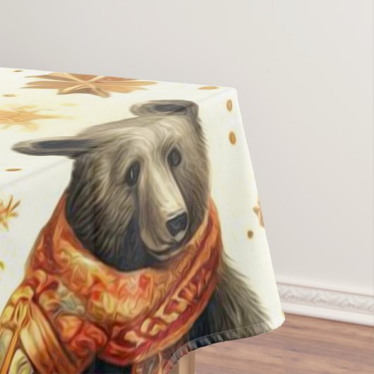 Vintage Kerst Beer Tafelkleed (Voorbeeld)