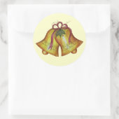Vintage Kerst Bells Sticker (Tas)