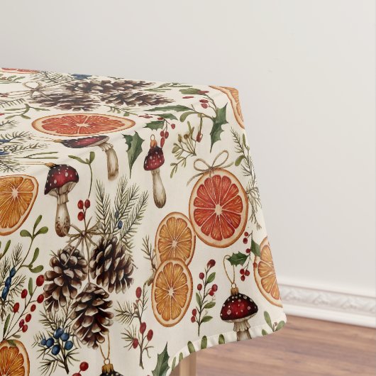 Vintage Kerst Botanicals Tafelkleed (Voorbeeld)