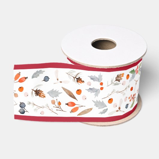 Vintage Kerst Botanische Lint (Spoel)