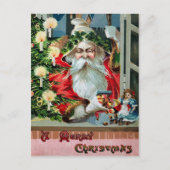 Vintage kerst-Briefkaart met kerst Briefkaart (Voorkant)