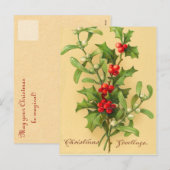 Vintage kerst Briefkaarten (Voorkant / Achterkant)
