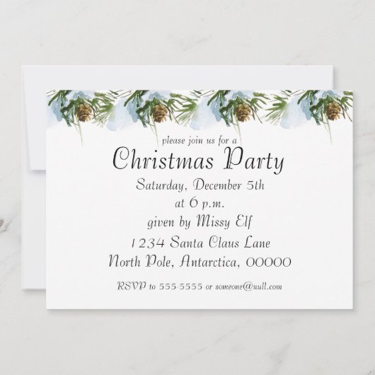 Vintage Kerst Bunnies Uitnodiging (Achterkant)