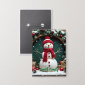 Vintage Kerst - Button (Voorkant / Achterkant)