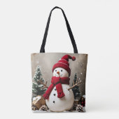 Vintage Kerst - Canvas tas (Achterkant)