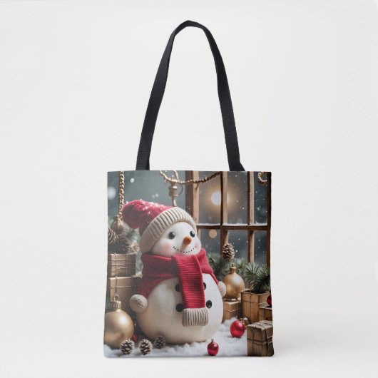 Vintage Kerst - Canvas tas (Voorkant)