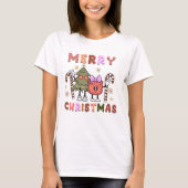 Vintage kerst cartoon t-shirt (Voorkant)