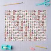 Vintage Kerst Collage | Retro Kerstcadeau Tissuepapier (Craft)