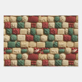 Vintage Kerst Cookie Retro Inpakpapier Vel (Voorkant 2)