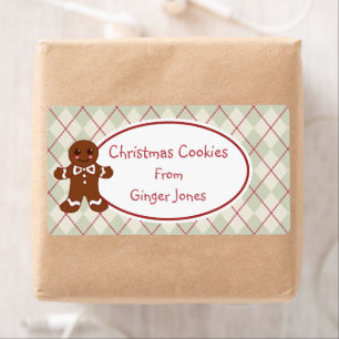 Vintage Kerst Cookies Keuken Labels