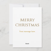 Vintage kerst,  dame feestdagenkaart (Achterkant)