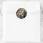 Vintage_Kerst_dans_sticker Ronde Sticker (Tas)