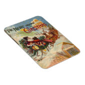 Vintage kerst, de avond voor kerst magneet (Rechterzijde)