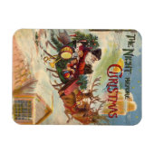 Vintage kerst, de avond voor kerst magneet (Horizontaal)