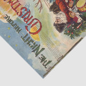 Vintage kerst, de avond voor kerst tissuepapier (Detail)