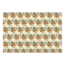 Vintage Kerst Eekhoorn Giftwrap Variety Pack