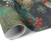 Vintage Kerst Elegant Sparkle II Cadeaupapier (Rol Hoek)