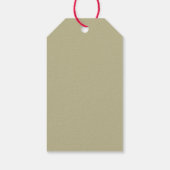 Vintage Kerst Elegantie Portret Cadeaulabel (Achterkant)