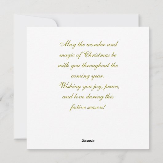 Vintage kerst engel en kind feestdagenkaart (Achterkant)