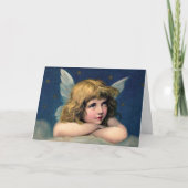 Vintage Kerst Engel Kerst Kaart (Voorkant)