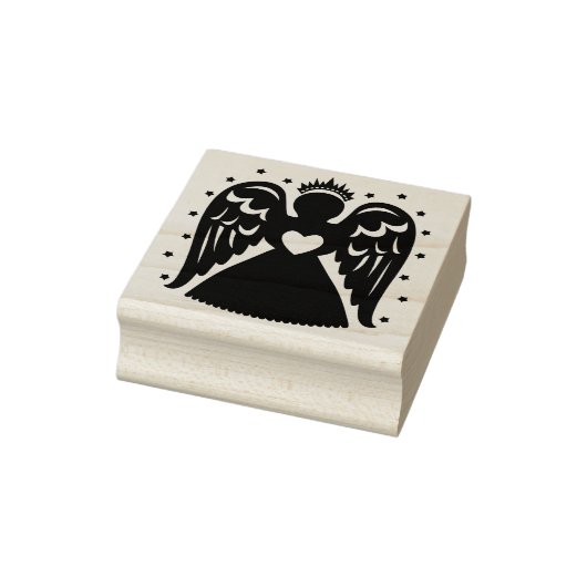 Vintage Kerst Engel Rubber Stamp Rubberstempel (Stempel)