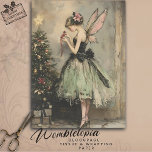 Vintage Kerst Fairy Decorating Tree Decoupage Tissuepapier<br><div class="desc">Deze vintage kerstfee decoreren boom decoupage ontwerp voegt een grillige en nostalgische touch aan uw vakantie ambachtelijke projecten. Met een delicate fee die zorgvuldig ornamenten op een kerstboom plaatst, roept dit ontwerp de magie en charme op van een traditionele vintage kerst. Perfect voor decoupage, scrapbooking en andere papierambachten, dit tissuepapier...</div>