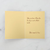 Vintage Kerst & Feestdagen Etsen Kaart (Binnen)