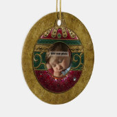 Vintage Kerst Foto Ornament (Rechts)