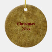 Vintage Kerst Foto Ornament (Achterkant)