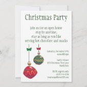 Vintage Kerst Gingham Puppy Party Kaart (Achterkant)