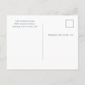 Vintage Kerst Glas in lood Feestdagenkaart (Achterkant)