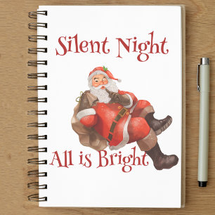 Vintage Kerst Grappige Sinterklaas Notitieboek