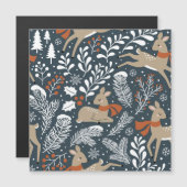 Vintage kerst hert, feestelijk ontwerp (Voorkant / Achterkant)