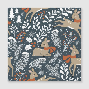 Vintage kerst hert, feestelijk ontwerp