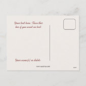 Vintage Kerst herten bos Feestdagenkaart (Achterkant)