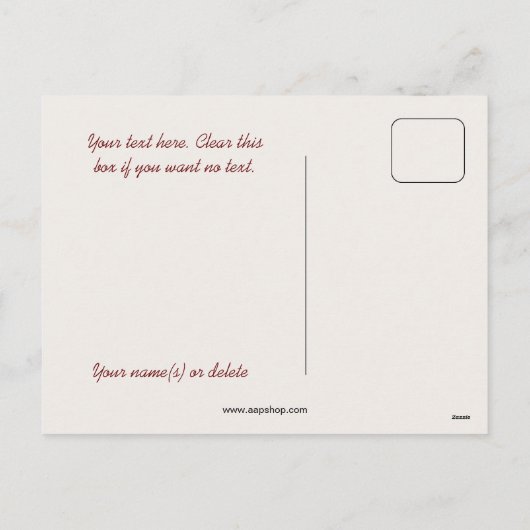 Vintage Kerst herten bos Feestdagenkaart (Achterkant)