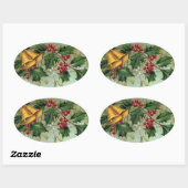 Vintage Kerst Holly bessen - Sticker (Vel)